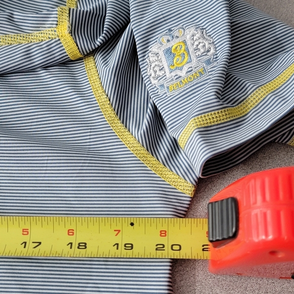 2/$20 Footjoy Athletic Fit Golf Polo Light Blue Stripes sz Small - Picture 7 of 8